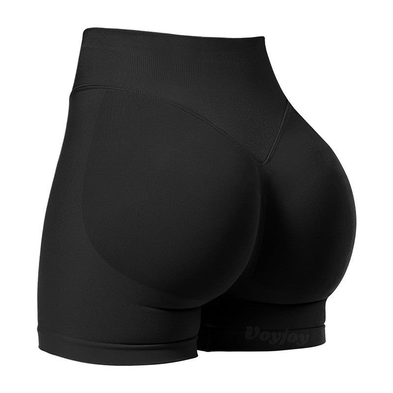 High Waist Yoga Shorts Tight Hip Raise Seamless Quick-Drying Pants for Sports Fitness