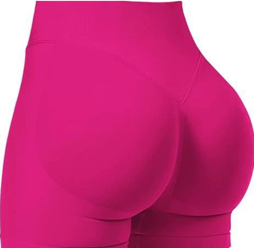 High Waist Yoga Shorts Tight Hip Raise Seamless Quick-Drying Pants for Sports Fitness